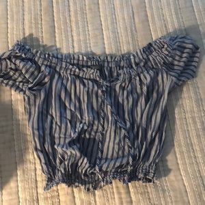 Boutique off shoulder crop top
